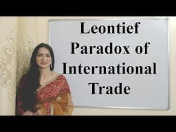 Leontief Paradox of International Trade
