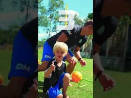 More backyard sports training #physicaleducation  #kindergarten #soccerskills