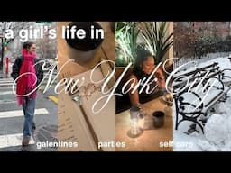 life in nyc ౨ৎ galentines, outfits i’m wearing, self care