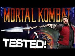 Mortal Kombat SCORPION Kunai TESTED