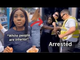 Woman INSTANTLY REGRETS Throwing Food At Man’s Girlfriend For Being White