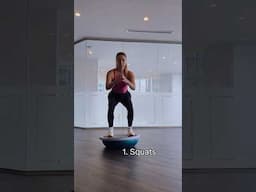 4 moves to test your stability #bosu #abs #fitness #exercise