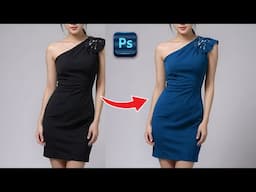 How to change black dress color to any color in Adobe Photoshop