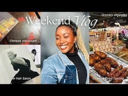 Weekend Vlog: Chinese barbecue tasting, Grocery shopping, New hair salon experience.