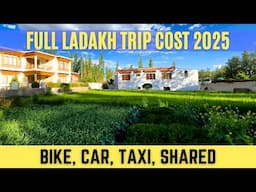 Leh Ladakh Trip Cost 2025 | Bike, Car, Taxi & Stay Budget Explained | Ladakh Road Trip Real Budget