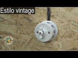 Instalación eléctrica, decorativa y sin obras, con mecanismos de porcelana (Bricocrack)