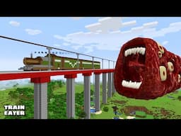SURVIVING FROM SHIN TRAIN EATER ARRIVAL in Minecraft - Gameplay - Coffin Meme