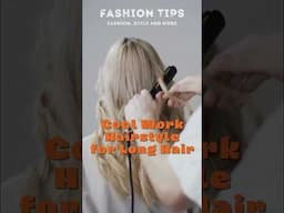 Cool Work Hairstyle Ideas for Long Hair #longhair #hairstyle #workstyle #longhairbun #ponytail