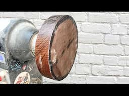 How to Make a Walnut Bowl with Gold Highlighted Texture. Beginner Woodturning Projects