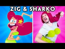 FIGHTING SHADOW | Compilation Of Zig & Sharko Funny Episodes | Woa Parody