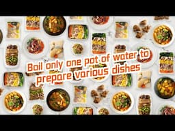 Boil only one pot of water to prepare various dishes 只用水煮方式做备菜！居然能做这么多种类！| 曼食慢语