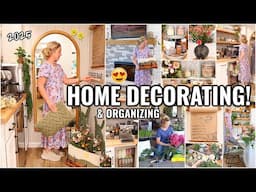 *SPRING* HOME DECORATING & ORGANIZATION IDEAS!!😍 DECORATE WITH ME | ORGANIZING & CLEANING MOTIVATION