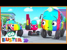 Paint Surprise!🖌️Buster’s Big Makeover 🎨🚍| Go Buster | Moonbug Kids - Get Up And Go!
