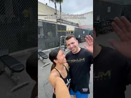 GOLD’S GYM VENICE BEACH💪🏼☀️ mecca of bodybuilding!🏋🏽‍♀️🌴#goldsgym #venicebeach #california #gym