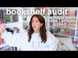 going through my shelves one by one...how many books have i *actually* read?📖 bookshelf audit!