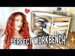 I broke my sewing table so I made a new one (Crafting room cleanup)