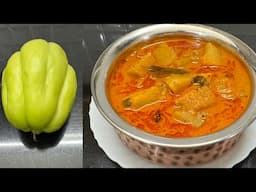 சௌசௌ குழம்பு இப்படி சுவையா செய்யுங்க👌/chow chow kulambu/Chow chow curry / kulambu varieties in tamil