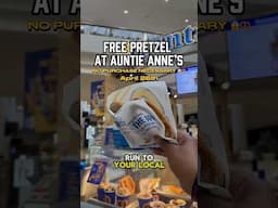 FREE AUNTIE ANNE’S PRETZEL! 😱🥨