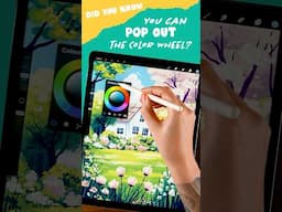 Pop the wheel 🎨 #artwithflo #procreatetips