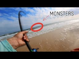 Nobody Surf Fishes THIS Spot!! *Loaded with GIANTS*