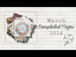 Adult Coloring |Completed Pages March 2024