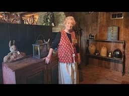 Visit to Curry's Antiques Early Country Primitives Beautiful Spring Wreaths Step Back in Time
