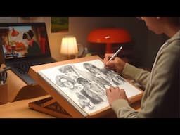 sketch with me/ how i render my sketches