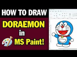How To Draw Doraemon in MS Paint - MS Paint Tutorial 2025