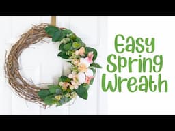 Easy Spring Wreath DIY (So Pretty & Quick!)