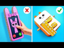 TRUCCHI PER IL TELEFONO || Trucchi Creativi per la Scuola e con il Cartone da 123 GO! SCHOOL