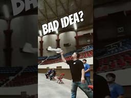 Throwing a plane by its propeller seems like a bad idea. But fun!