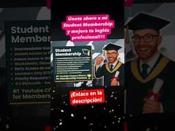 ¿Por qué unirte al Student 🎓Membership? #learnenglish #aprenderingles