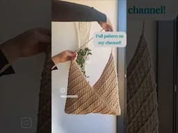 Find the full video tutorial for this beautiful crochet bag on my channel! #crochetpattern
