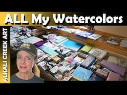 Organizing My Entire Watercolor Palette Collection -  Swatch Database and Lightfast Project