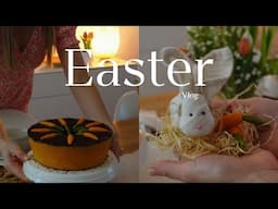Easter vlog🐰Part 2 / Carrot Cake Recipe🥕/ DIY & Simple Easter Table ideas.