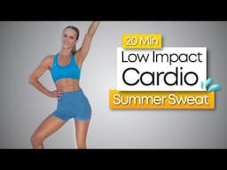 20 MIN FAT BURNING LOW IMPACT CARDIO | Summer Sweat Challenge - Day 3