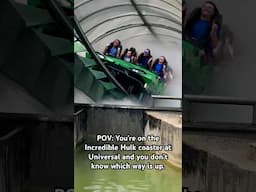 Have you been on the Incredible Hulk coaster at Universal? #universal #marvel #hulk
