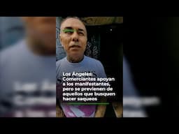 Comerciantes apoyan a los manifestantes, pero se previenen de los saqueos
