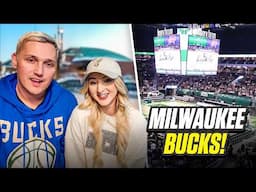 We Sat COURTSIDE at the Bucks Game… UNREAL Experience!