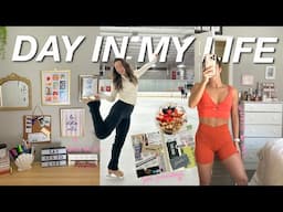 A WHOLESOME DAY IN MY LIFE✨💻⛸️ healthy routine, skate with me, how I junk journal, new desk setup