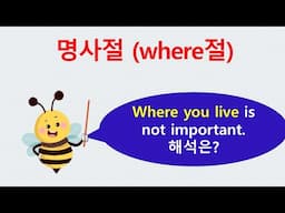 where 명사절.   명사의 종류(7)