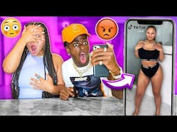 REACTING TO MY GIRLFRIENDS TikToks **ITS OVER**👀💔