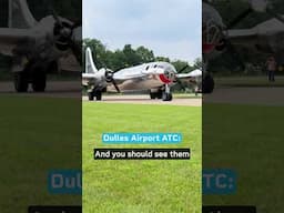 A B-29 moving under its own power isn't something you see every day, just ask Dulles ATC