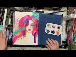 Mark making to create backgrounds
