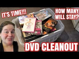 CLEAN OUT MY DVD BIN WITH ME! I DON'T NEED To Keep All Of These Movies!!!!