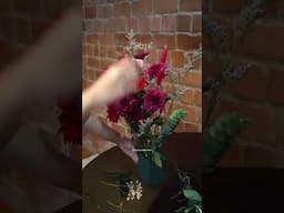 "Sierra" for this sweet, romantic bouquet of crimson tied petals. #florist #bouquet #flowerbouquet