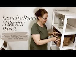 Laundry Room Makeover Part 2~Adding Functional Items To The Laundry Room~Makeover The Laundry Room