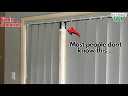 How to fix vertical blinds in seconds