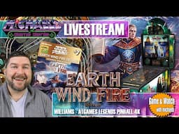 Earth Wind Fire Deluxe AtGames Legends Pinball 4K Live Gameplay & First Impressions!