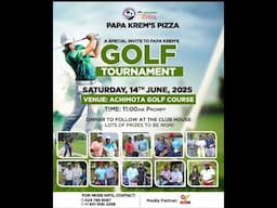 LIVESTREAMING: Papa Krem’s Pizza Golf Tournament 2025